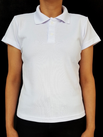 CAMISETA POLO DRO BRANCA FEMININA