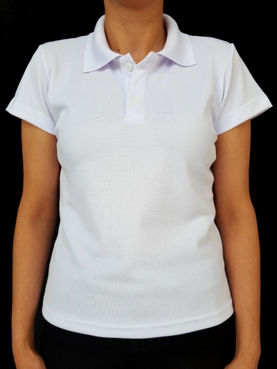 CAMISETA POLO DRO BRANCA FEMININA